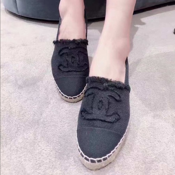 CHANEL Shoes - 🔥SOLD🔥Chanel Espadrilles NIB Fabric Denim Linen